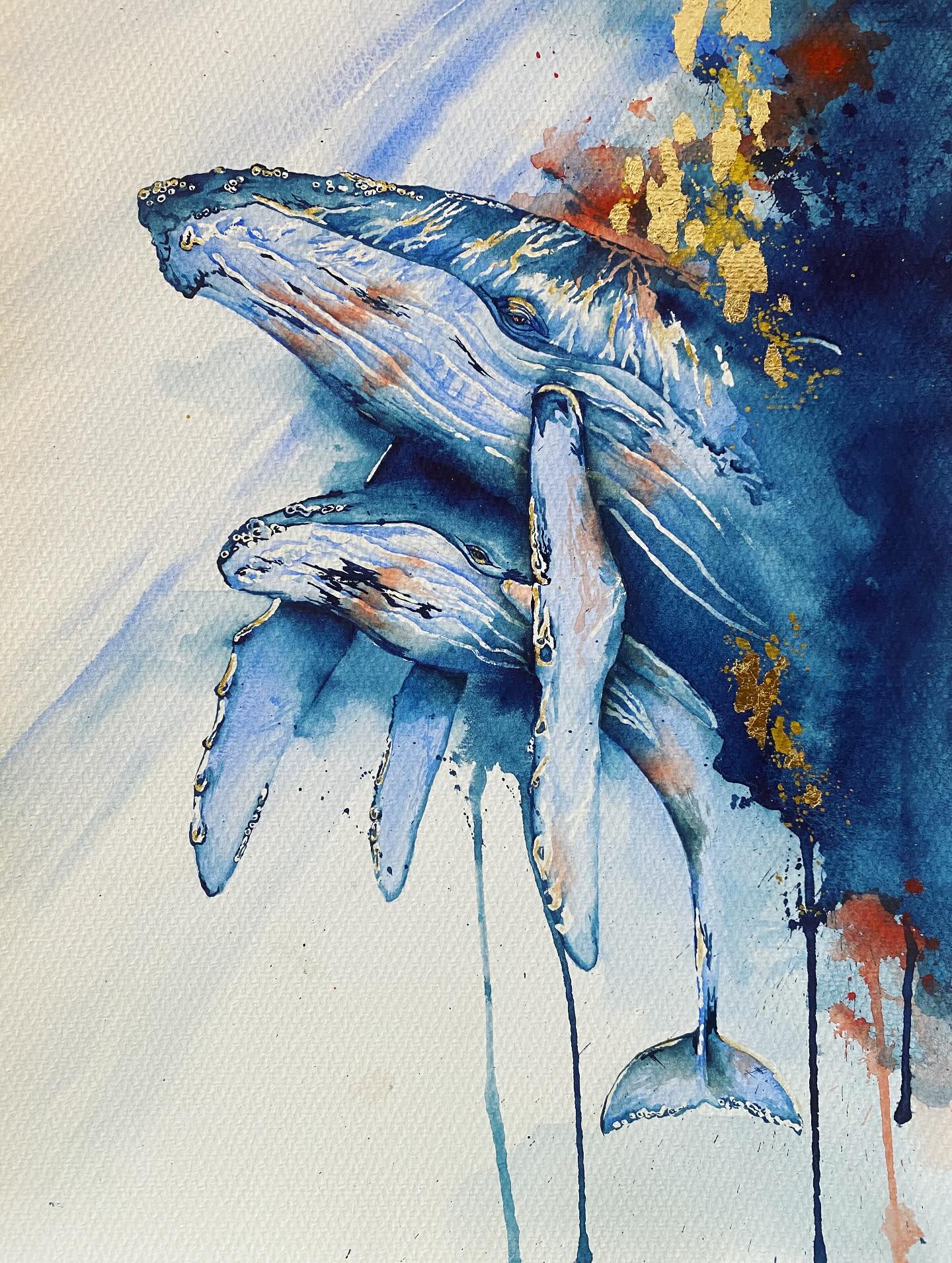 ballenas en familia